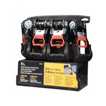 Lot De 4 Sangles D' Arrimage A Cliquet Caterpillar Avec Crochets - Bricoman