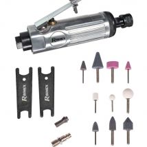 Meuleuse Droite Pneumatique Avec Accessoires En Mallette Pour Compresseur - Bricoman