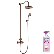 Colonne De Douche Thermostatique Recoupable Paini Lady's Auburn + Nettoyant Briochin - Tecnomat