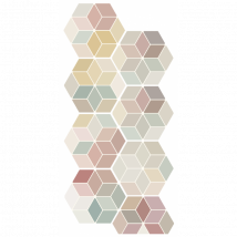 Carrelage Sol / Mur Hexagonal Coloré 17x15 Cm Minima8.6 Multi Color 1 Min103m - Bricoman