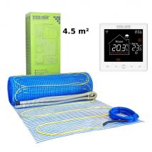 Kit Chauffage Au Sol 4,5 M², 170 W/m² + Sn-10 Thermostat Wi-fi Programmable - Bricoman