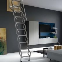 Échelle De Grenier Escamotable Manuelle 60x120 Cm Hauteur=280 Cm (rampe Droite Incluse) - Bricoman