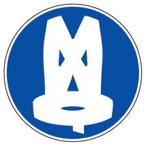 Panneau Obligation Porter Un Gilet De Sécurité - Rigide Ø80mm - 4020693 - Bricoman