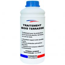Traitement Bois Terrasse - 1 L - Codeve Bois - Pour La Protection D'Un Bord De Piscine, Terrasse Ou Sol En Bois. - Bricoman