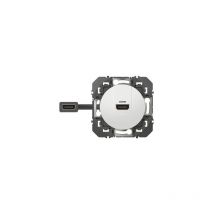 Prise Hdmi Dooxie - Pré-connectorisée - Blanc - Bricoman