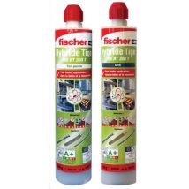 Cartouche De Résine Polyester - Fis Ht 300 T - La Cartouche De 300 Ml + 2 Embouts Mélangeurs - Couleur : Ton Pierre - Bricoman