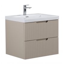 Meuble De Salle De Bain Thermis 60 Cm Lavabo Crème – Meuble Lavabo - Bricoman