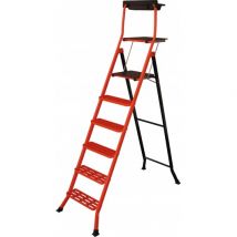 Mondelin - Escabeau Pro Acier Lescabo 70-90-110-140cm - Hauteur D'Accès: 3,40m - Bricoman