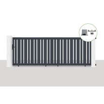 Portail Coulissant Électrique 4x1,4m Veymont + Motorisation Ranger C300 - Bricoman