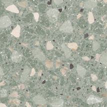 Carrelage Sol Extérieur Antidérapant Effet Terrazzo 80x80 Cm Monaco R Verde Antideslizante - Bricoman
