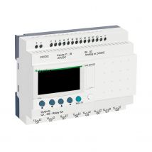 Sr2b201bd Schneider - Automate Zelio Logic - Relais Intelligent 20 E/s 24vcc - Horloge + Afficheur - Bricoman