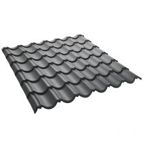 Panneau Tuile Facile 1030 X 950 Mm En Acier Galvanisé Laqué Mat Gris Anthracite Mat, L : 950 Mm, L : 1030 Mm - Bricoman