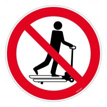 Panneau Interdiction De Monter Sur Les Transpalettes - Rigide Ø300mm - 4062563 - Bricoman