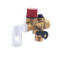 Groupe De Sécurité Chauffe-eau Nf Coudé Siège Laiton Mf20x27 (3/4) Noyon & Thiebault - Bricoman