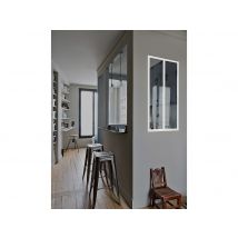 Verrière Atelier En Aluminium Thermolaqué - 60x130 Cm - Blanc - Bayview - Bricoman