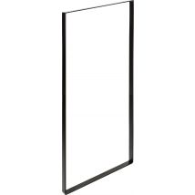 Pied Meuble Rectangle Fixe Acier Mat Noir, 85 Cm - Bricoman