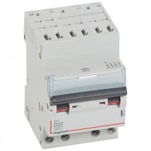 Disjoncteur 20a 10ka Courbe D Tétrapolaire Legrand Dx3 Auto / Vis - Bricoman