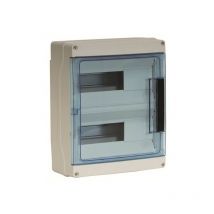 Coffret Étanche Modulaire 24 Modules - Plastrons À Entrées Directes - Bricoman