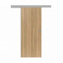 Porte Coulissante Applique Matild 93 Cm Avec Cuvette Ronde Chromée - Bricoman