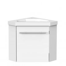 Meuble De Coin En Pentagone Blanc 39,5 X 39,5 X 42 Cm - Bricoman