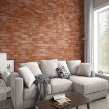 Carrelage Parement Brooklyn Red Brick 6x24,5cm Effet Terre Cuite - Bricoman