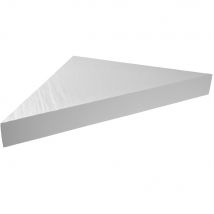 Banc D'Angle Pour Douche En Résine Imitation Ardoise - Coloris Blanc - Bricoman