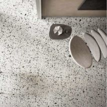 Carrelage Effet Terrazzo Venice 60x60 Silver - Bricoman