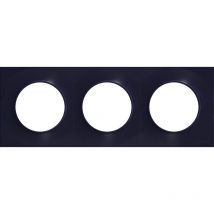 Plaque De Finition 3 Postes - Anthracite - Odace - Schneider - Bricoman