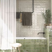 Carrelage Mur Effet Zellige Chaouen Ice 10x10 Cm - Reflex Boutique - Bricoman
