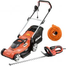 Pack - Dolmar Tondeuse Électrique 1600w 41 Cm Em410 + Taille-haie Électrique 670w 65 Cm Ht6510 + Rallonge 40m - Bricoman