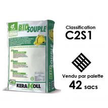 Mortier Colle Flexible Biosouple C2s1 Blanc - Kerakoll - Palette De 42 Sacs De 25 Kg - Bricoman