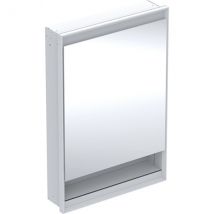 Geberit One Armoire De Toilette Avec Comfortlight, 1 Porte, Avec Niche, Encastrée, Blanc/aluminium, 60x90cm, 505.820.00.2, Exécution: Butã e à Gauche