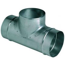 Té Équerre Galva - Te 90° 125/125 - 11093107 Aldes - 11093107 - Bricoman