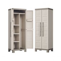 Armoire 2 Portes 65 X 45 X 182cm 4 Étagères Verrouillable Keter Excellence - Bricoman