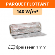 Plancher Chauffant Électrique Sous Parquet - 140 W/m² : 1260 W - 9 M² : Longueur: 1800 Cm - Largeur: 50 Cm - Bricoman