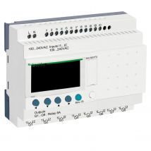 Sr2b201fu Schneider - Automate Zelio Logic - Relais Intelligent 20e/s 100 À 240vca - Horloge + Afficheur - Bricoman