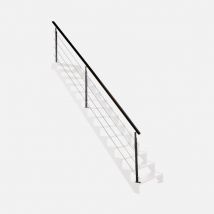 Kit Garde-corps Acier Noir 4m Pose À Plat Avec Main Courante Acier, Universo Kordo - Bricoman