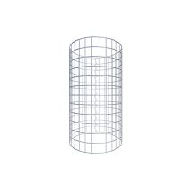Colonne De Gabion Ronde En Acier Galvanisé, Ø47cm, Mailles 5 X 5cm - Hauteur: 60cm, Pour Jardin Ou Mur Décoratif - Tecnomat