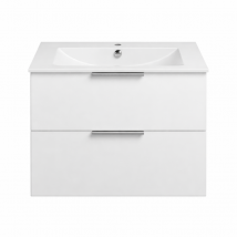 Meuble Vasque 90 Cm Burgbad Olena Blanc Brillant - Bricoman