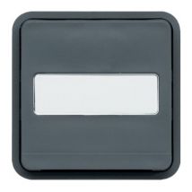 Interrupteur Va-et-vient Porte Étiquette Cubyko - Composable - Ip55 - Gris - Bricoman