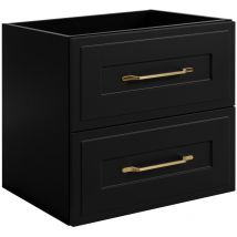 Meuble Suspendu Sous Lavabo Classic Noir 60 Cm - Bricoman