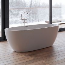 Baignoire Ilot Samba 170 Blanche 170 X79 X58 Cm, By Spalina - Bricoman