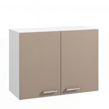 Meuble De Cuisine Haut Moderna Onelia Couleur De Façade Argile 16mm 80x35 Hauteur 60cm 2 Portes 1 Étagère - Bricoman