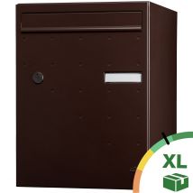 Boite À Colis Atout 1 Porte Brun Ral 8019 Brillant - Bricoman
