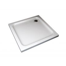 Receveur De Douche Carré Surbaissé En Abs Avec Bonde Inclus H. 5 Cm – 70x70 - Bricoman