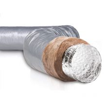 Gaine Flexible Aluminium Isolé À Armature Renforcé Helix Longueur 10 Mètres - Diamètre (mm): 80 - Bricoman