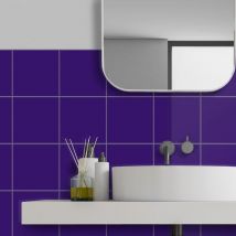 Carrelage Mur Brillant Ceragni Lisse Bleu Cobalt 340 | 20x20 (carton Avec 25 Unités = 1 M2) - Bricoman