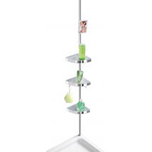 Étagère D'Angle De Douche Télescopique Premium, Brillante - Bricoman