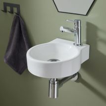 Lave-mains Rond En Céramique - Bricoman