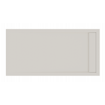 Receveur De Douche En Résine Lm Elegant - 140x100 - Ral 9001 - Couleur Blanc Cassé – Extra-plat – Valve Et Cache Incluses – Classe C3 - Bricoman
